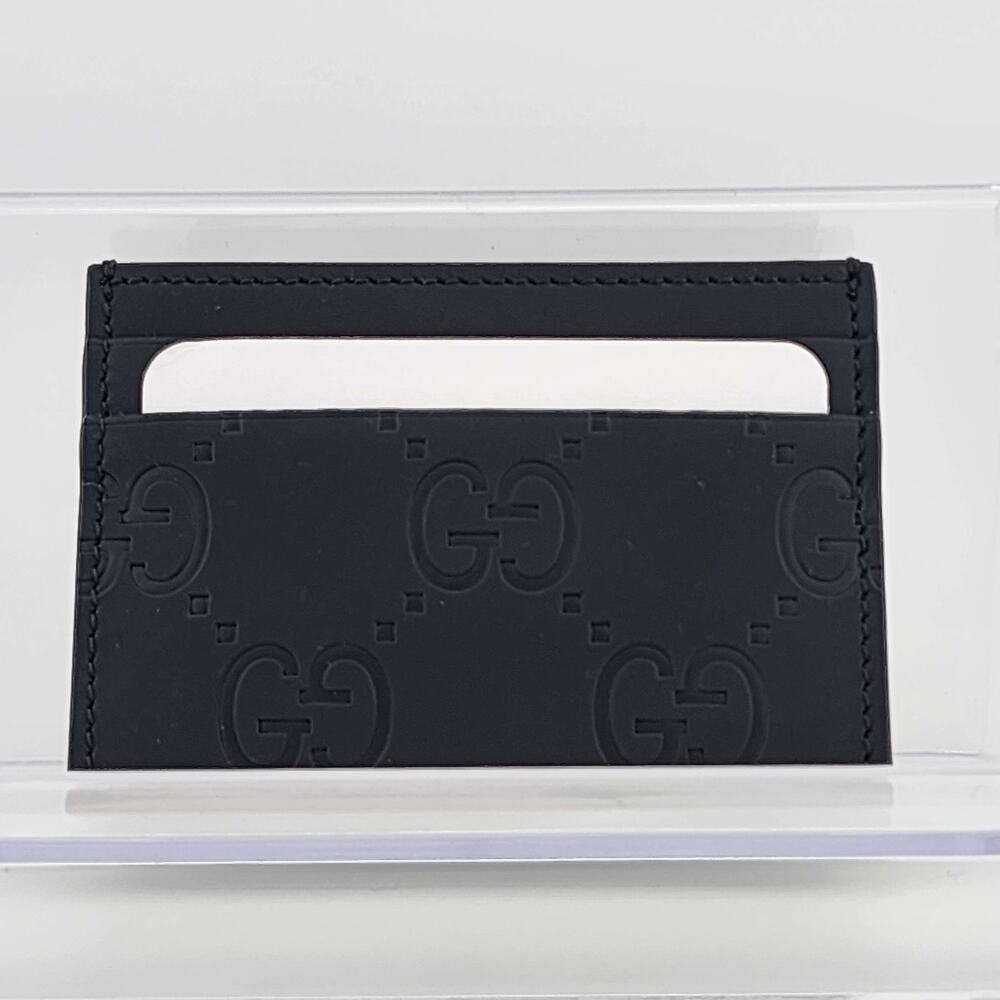Men's Gucci - GG Rubber Effect Card Case/Holder